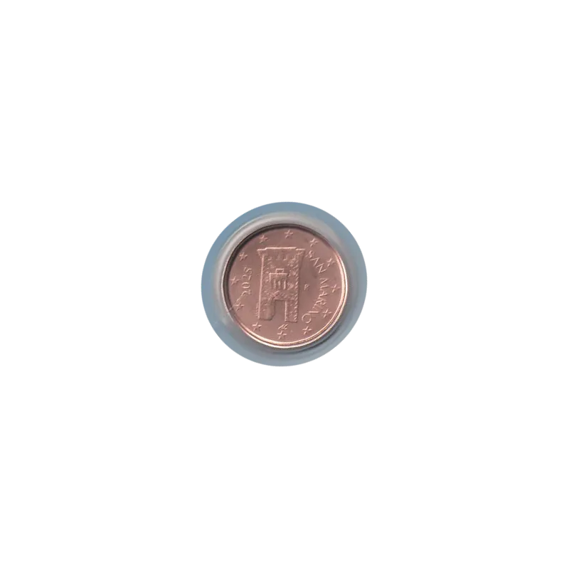 Pièce 2 centimes BU Fleur de coin Saint-Marin 2025 Pièce 2 centimes BU Fleur de coin Saint-Marin 2025
