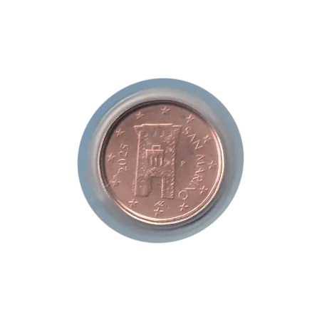 Pièce 2 centimes BU Fleur de coin Saint-Marin 2025
