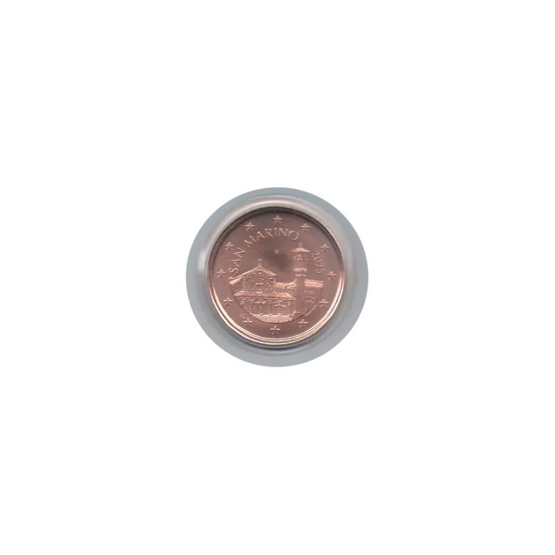Pièce 5 centimes BU Fleur de coin Saint-Marin 2025 Pièce 5 centimes BU Fleur de coin Saint-Marin 2025