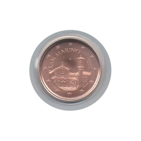 Pièce 5 centimes BU Fleur de coin Saint-Marin 2025
