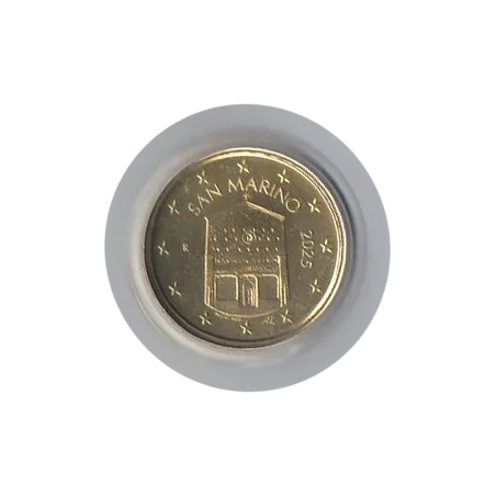 Pièce 10 centimes BU Fleur de coin Saint-Marin 2025