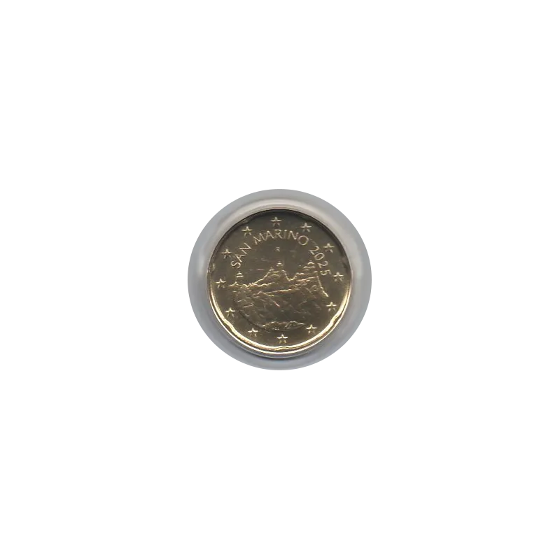 Pièce 20 centimes BU Fleur de coin Saint-Marin 2025 Pièce 20 centimes BU Fleur de coin Saint-Marin 2025
