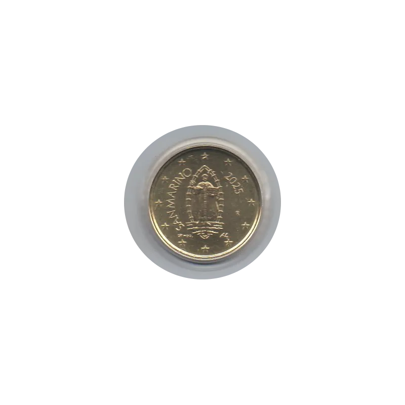 Pièce 50 centimes BU Fleur de coin Saint-Marin 2025 Pièce 50 centimes BU Fleur de coin Saint-Marin 2025