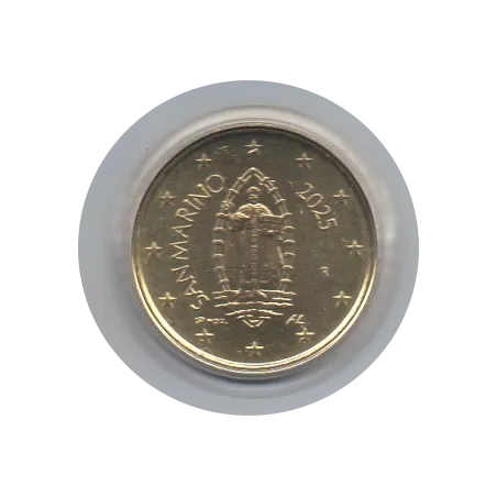 Pièce 50 centimes BU Fleur de coin Saint-Marin 2025