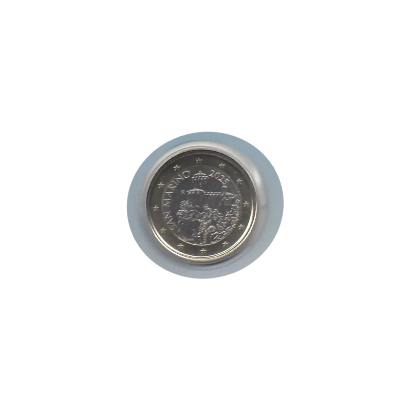 Pièce 1 euro BU Fleur de coin Saint-Marin 2025 Pièce 1 euro BU Fleur de coin Saint-Marin 2025