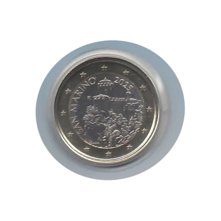 Pièce 1 euro BU Fleur de coin Saint-Marin 2025