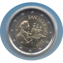 Pièce 2 euro BU Fleur de coin Saint-Marin 2025
