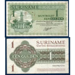 Suriname P.116h, Neuf Billet de 1 Gulden 1.12.1984 Paramaribo