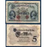 Allemagne P.47c, B Billet de 5 Mark 1914 Germania