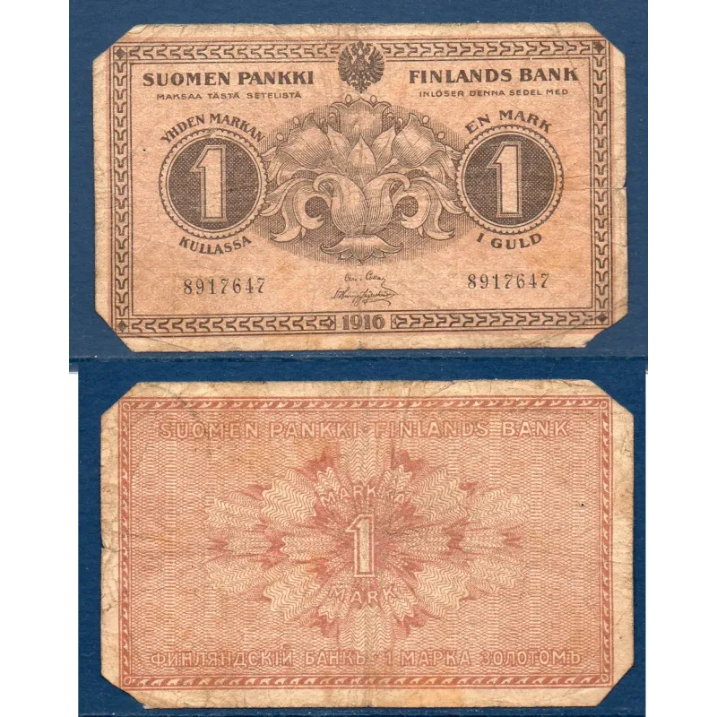 Finlande P.19, Billet de 1 marka 1916 Grand duché Finlande P.19, Billet de 1 marka 1916 Grand duché