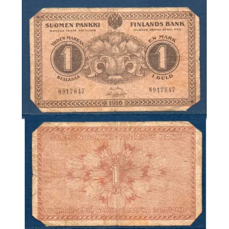 Finlande P.19, Billet de 1 marka 1916 Grand duché