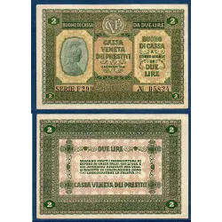 Italie P.M5, Sup Billet de 2 Lire 1918 Athéna