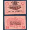 Italie P.M3, TTB Billet de 50 centesimi 1918 Armoiries