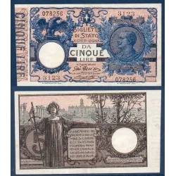 Italie P.23d, TTB Billet de 5 Lire 1904 Piazza del Campidoglio