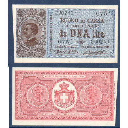 Italie P.36a, Sup Billet de 1 Lire 1939 Vittorio Emanuele III