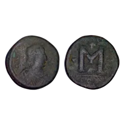 Follis petit module Anastase 1er (498-507), SB 16 Constantinople 1ere officine