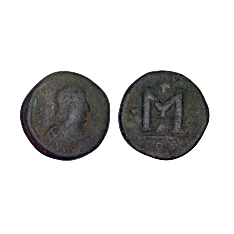 Follis petit module Anastase 1er (498-507), SB 16 Constantinople 1ere officine Follis petit module Anastase 1er (498-507), SB 16 Constantinople 1ere officine