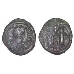 Follis gros module Anastase 1er (512-517), SB 19 Constantinople 2eme officine
