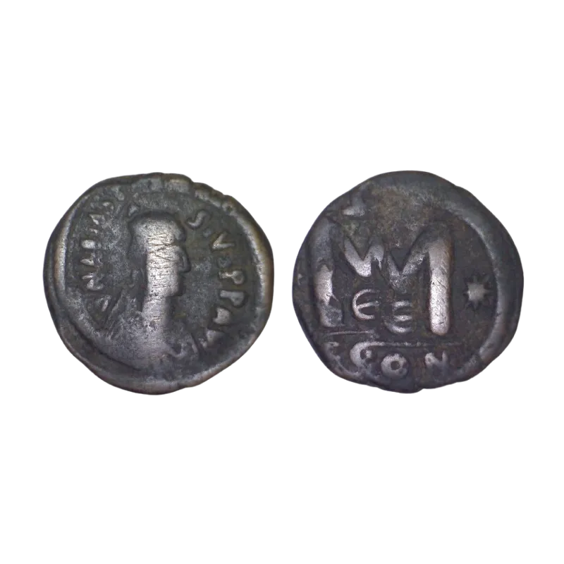 Follis gros module Anastase 1er (512-517), SB 19 Constantinople 5eme officine Follis gros module Anastase 1er (512-517), SB 19 Constantinople 5eme officine
