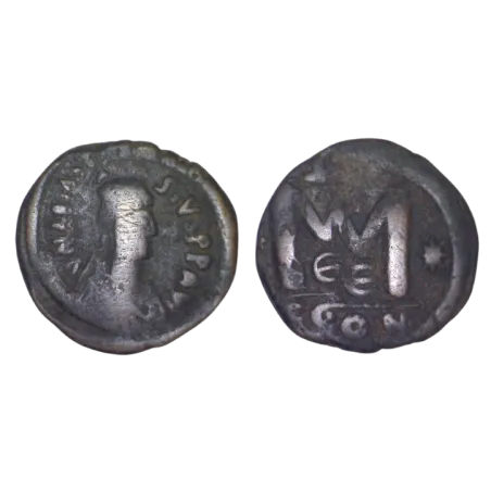 Follis gros module Anastase 1er (512-517), SB 19 Constantinople 5eme officine