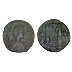 Follis Justin 1er (518-527), SB 62 Constantinople 4eme officine