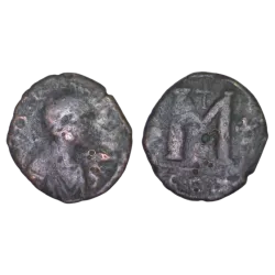 Follis Justin 1er (518-527), SB 63 Constantinople 2eme officine
