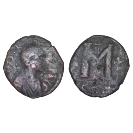 Follis Justin 1er (518-527), SB 63 Constantinople 2eme officine