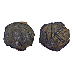 Demi-Follis Justin 1er (518-527), SB 68 Constantinople 5eme officine