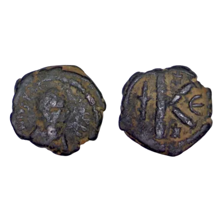 Demi-Follis Justin 1er (518-527), SB 68 Constantinople 5eme officine