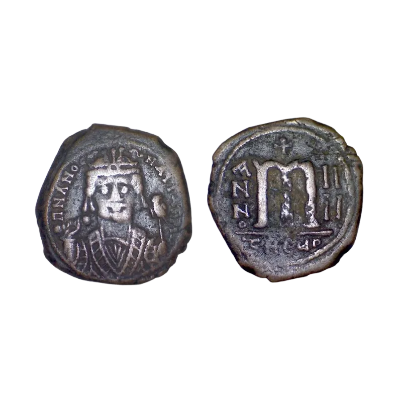 Follis Maurice Tibère (586-587), SB 532 atelier Antioche Follis Maurice Tibère (586-587), SB 532 atelier Antioche