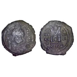 Follis Maurice Tibère (590-591), SB 494 atelier Constantinople 5eme officine