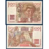 100 Francs Jeune Paysan, TB, 17.7.1947 Billet de la banque de France