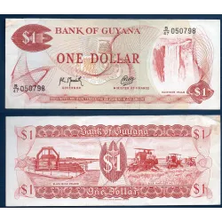 Guyana Pick N°21g, TTB Billet de banque de 1 Dollar 1992