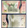 Mexique P.132f, Neuf Billet de 20 pesos 23.8.2022