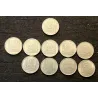 Lot de 10 pièces 10 francs Turin nickel 1945-1949