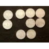 Lot complet des 22 pièces de 1 franc Morlon aluminium 1941-1958