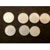 Lot complet des 22 pièces de 1 franc Morlon aluminium 1941-1958