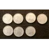 Lot complet des 22 pièces de 1 franc Morlon aluminium 1941-1958