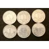 Lot complet des 22 pièces de 1 franc Morlon aluminium 1941-1958