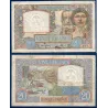 20 Francs Science et Travail, B+, 8.1.1942 Billet de la banque de France