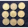 Lot complet des 9 bon pour 50 centimes 1921-1929