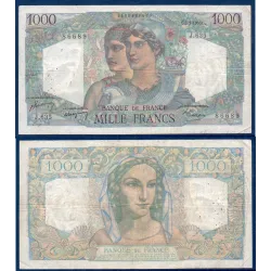 1000 Francs Minerve et Hercule, TB, 2.3.1950 Billet de la banque de France