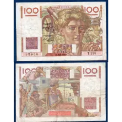 100 Francs Jeune Paysan, TB, 19.5.1949 Billet de la banque de France