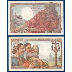 20 Francs Pêcheur, TTB, 3.11.1949 Billet de la banque de France