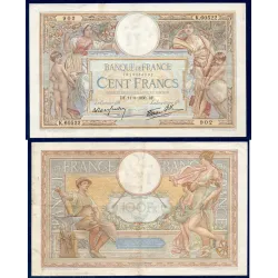 100 Francs LOM, TTB-, 11.8.1938 Billet de la banque de France