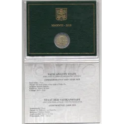 2 euros commémorative Vatican 2018 50 ans de la mort de Padre Pio piece de monnaie €