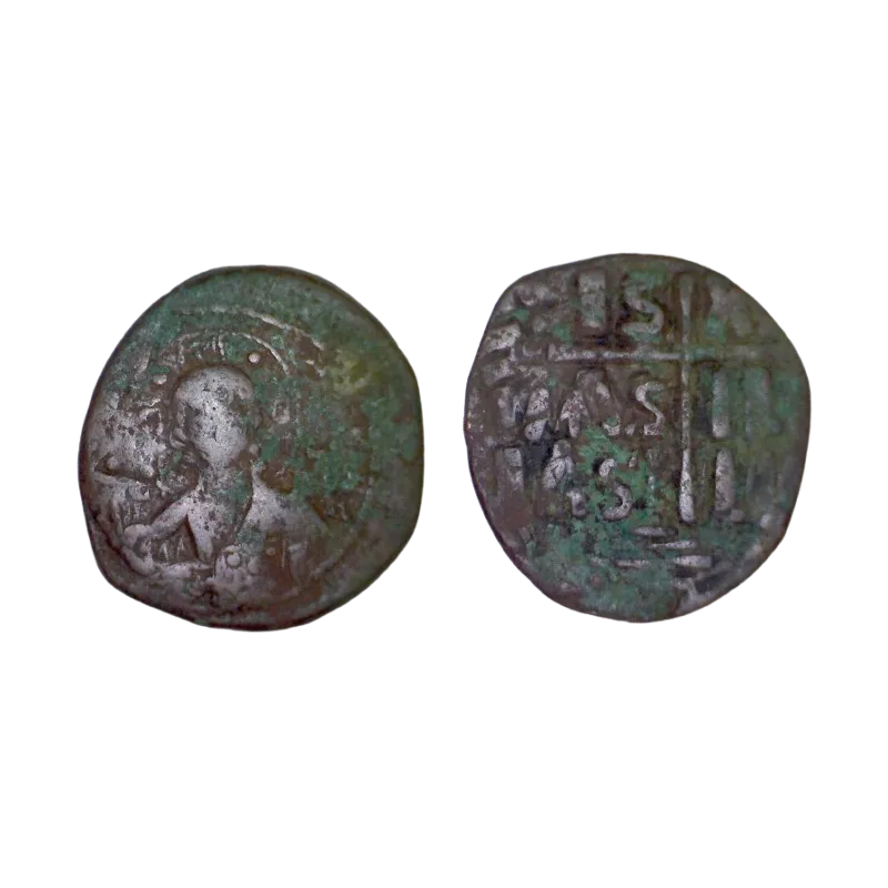 Follis classe B pour Romain III Argyre, annonyme (1028-1034), SB 1823 Constantinople Follis classe B pour Romain III Argyre, annonyme (1028-1034), SB 1823 Constantinople