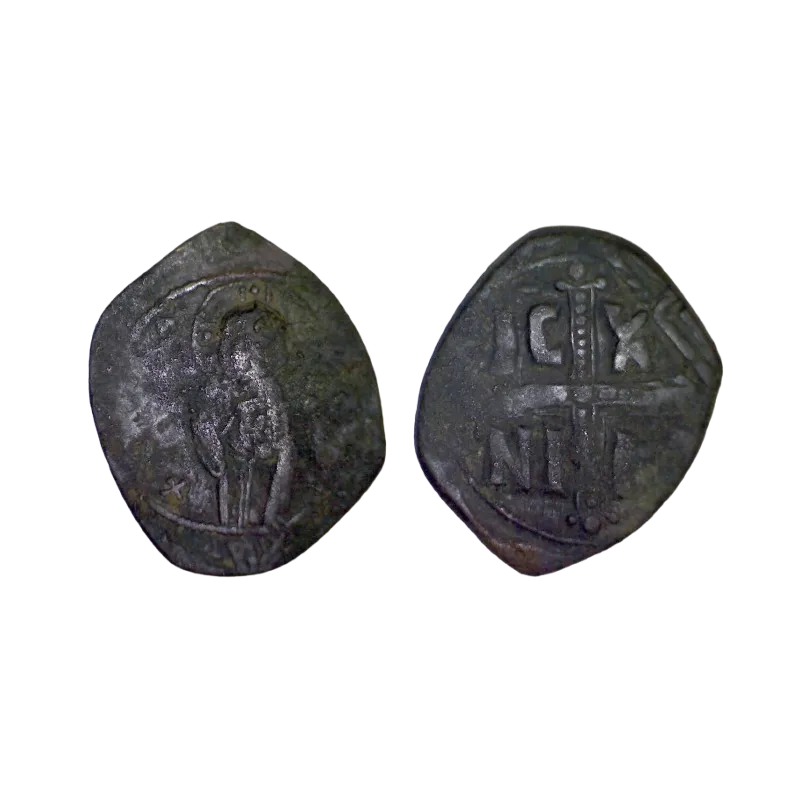 Follis classe C pour Michel IV, annonyme (1034-1041), SB 1825 Constantinople Follis classe C pour Michel IV, annonyme (1034-1041), SB 1825 Constantinople