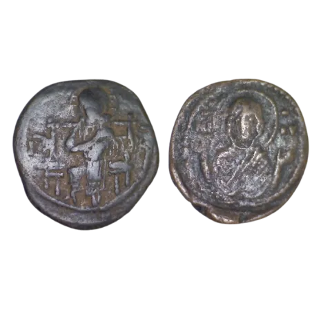 Follis classe D pour Constantin IX Monomaque Annonyme (1042-1055), SB 1836 Constantinople