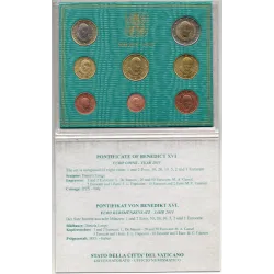 Coffret BU Vatican 2013 Pape BEnoit XVI pièces de monnaie
